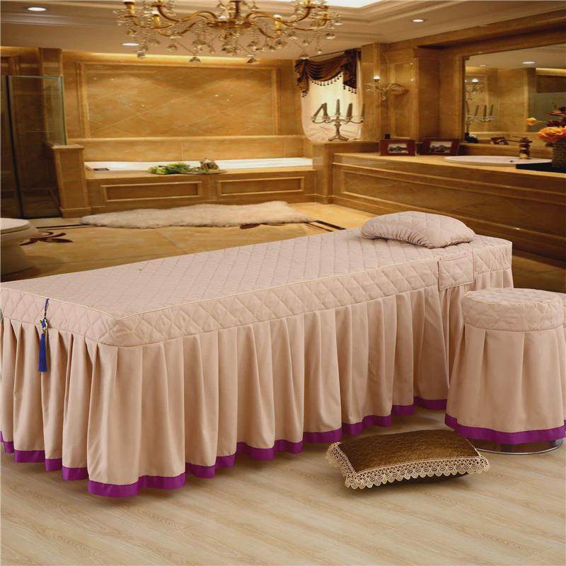 棉美容床院床套美体洗头房按摩足浴推拿浴室用单床罩套件枕套床单,床上用品,床裙,淘宝优惠券,粉丝福利购,淘宝优惠卷