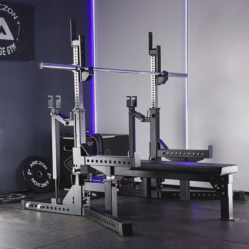 力量多功能架卧推架健身房商用平卧式推胸训练带卧推椅举重举重床