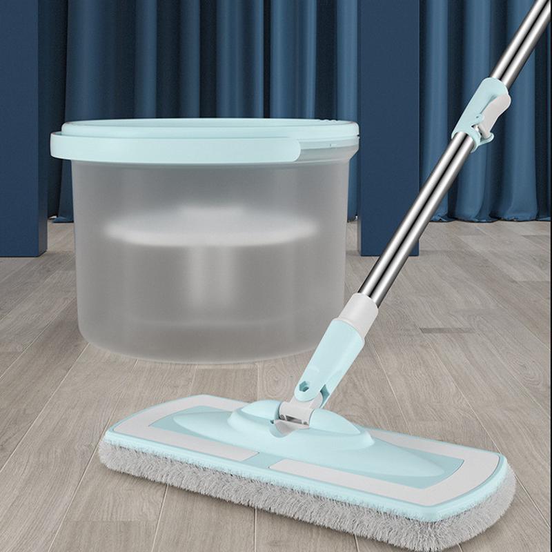 免手洗家用拖把实用不锈钢净污平板拖把纤维懒人拖把