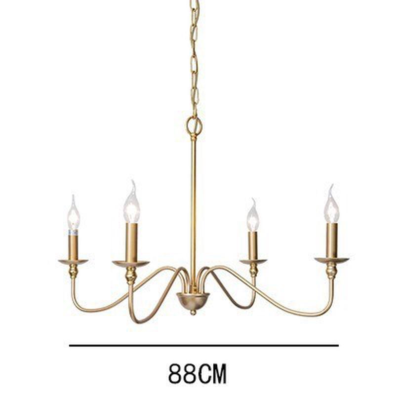 客厅现代简约轻奢美式铁艺枝形吊灯定制餐厅卧室灯阳台过道灯具