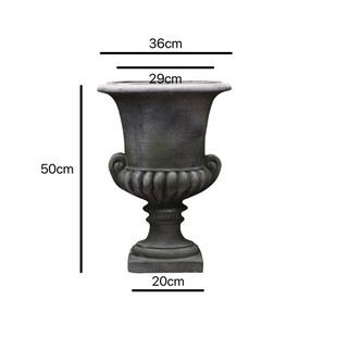 饰造景仿工艺品 ins复古双耳摆件青苔透气酒杯花盆别墅庭院花园装