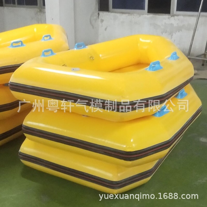 厂家大量供应PVC皮划艇大款充气船户外钓鱼船折叠加厚滑梯橡皮艇