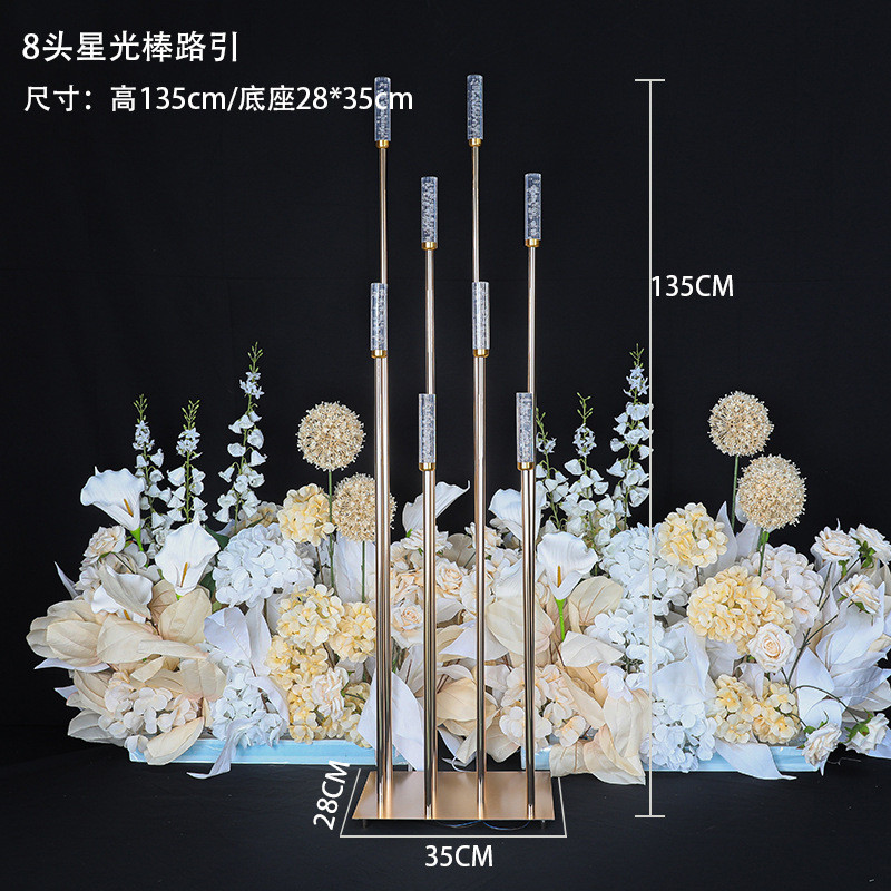 新款婚庆火柴路引灯酒店迎宾氛围芦苇灯节日场地摆件订婚装饰道具