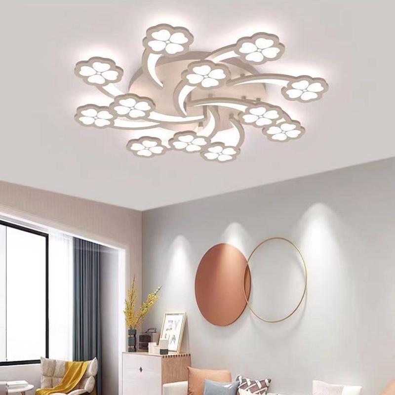 现代简约创意亚克力大气led灯四叶草厅款客爆卧室吸顶灯
