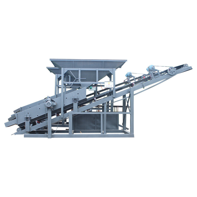 滚筒式筛沙机小型震动全自动可移动矿山搅拌站砂石振动筛沙机