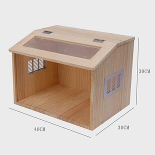 别墅金丝熊笼饲养箱别墅豪华实木松木亚克力超大仓鼠笼子宠物用品