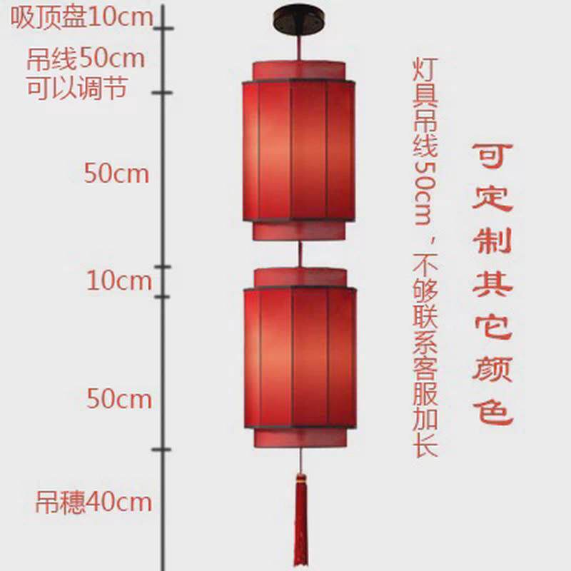 2024年景区餐饮店屋檐门头室外防水庭院吊灯中式竹编灯笼挂大门口