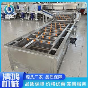 成套酸青菜气泡清洗设备叶类蔬菜加工果蔬清洗机流水线 免安装