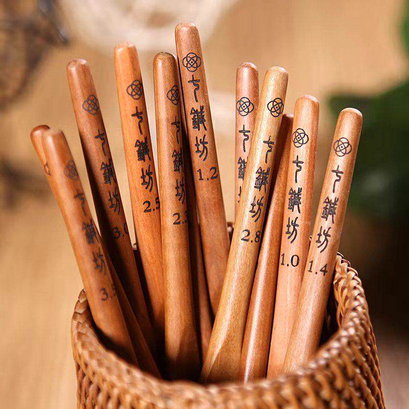 06ym枣木柄三代钩针diy手工编织工具手工毛线不锈钢,文具电教/文化用品/商务用品,别针/回形针,淘宝优惠券,粉丝福利购,淘宝优惠卷