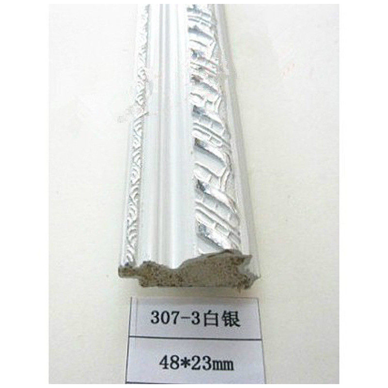 十字绣相框线条客厅背景墙石膏线条厂家直销307-3白银120米/件