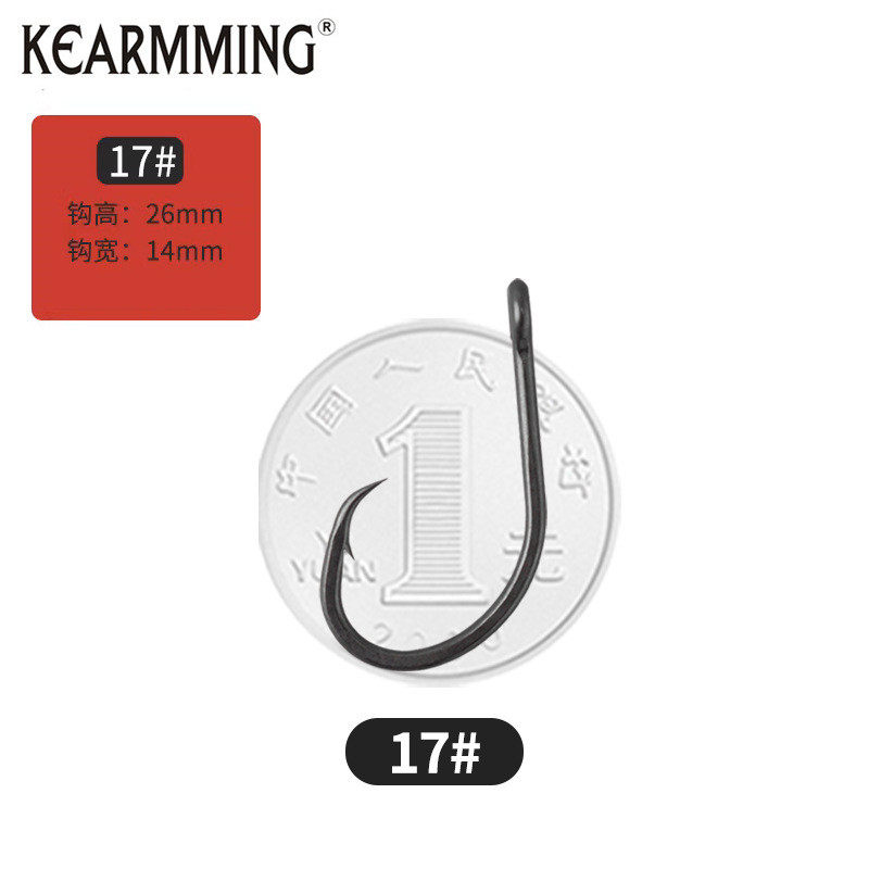 BKK实惠大包装管付千又钩黑金刚鹰嘴钩深海船钓卧眠钩活饵放流钩