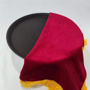 颁奖托盘和红布直销开业剪彩礼仪用品托盘红布盖布红色丝绒托一套