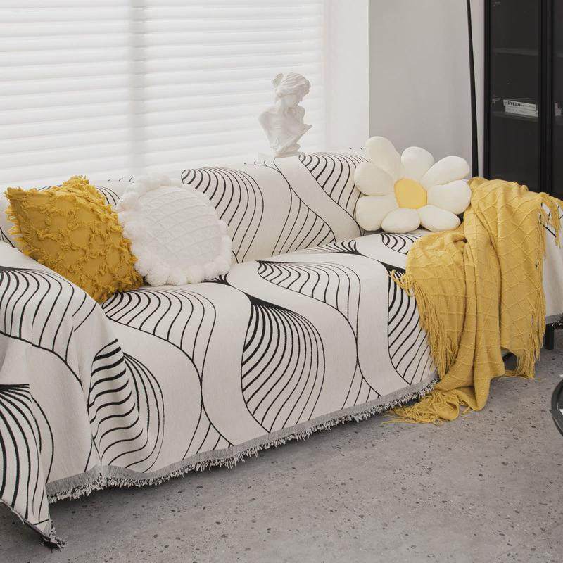 沙发盖布巾印花雪尼尔ins风全盖布盖巾2023新款四季北欧沙发套罩,居家布艺,沙发垫,淘宝优惠券,粉丝福利购,淘宝优惠卷