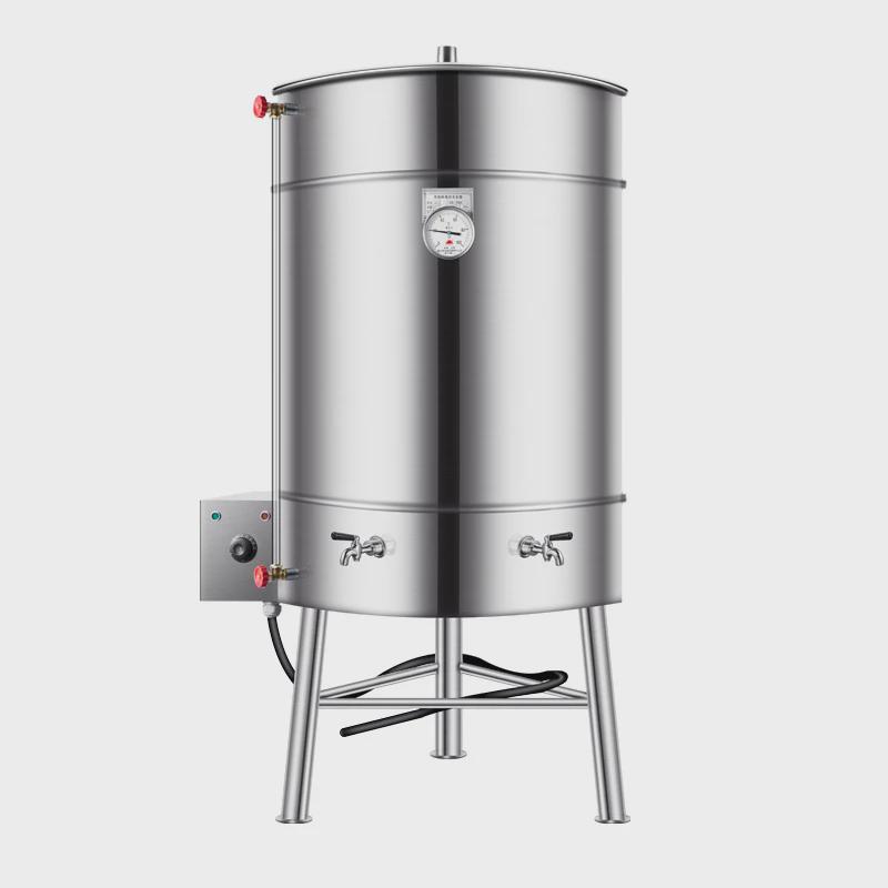 商用不锈钢蒸汽盘管开水桶大容量烧水双层保温学校食堂供应开水机