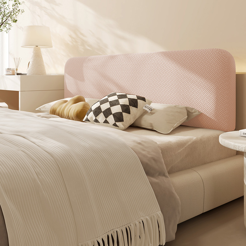 71tx床头套罩通用简约欧式全包纯色弹力加厚可拆洗防尘床靠背