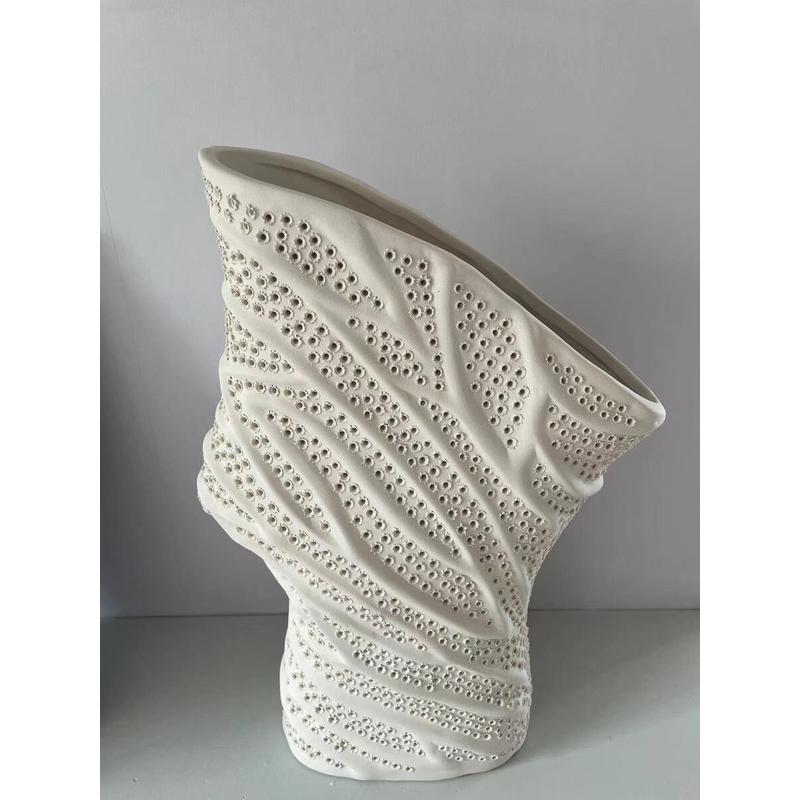 现代简约风摆件家居饰品创意摆设个性轻奢陶瓷花器玄关客厅插花瓶