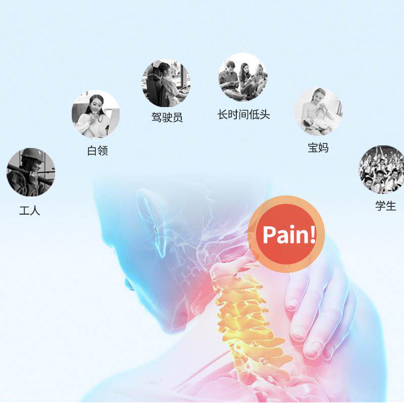 瑜伽辅助用品健身器材加热全新便捷设计小巧振动颈枕拉伸器