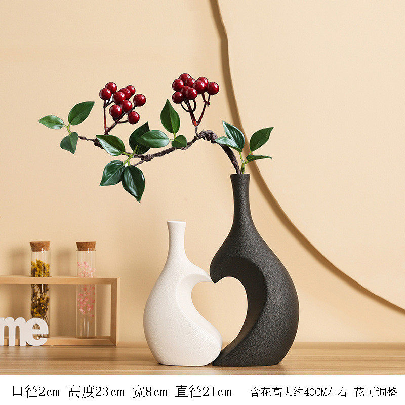 欧式简约陶瓷花瓶客厅民宿高档插花高颜值养绿植轻奢酒柜玄关摆件,鲜花速递/花卉仿真/绿植园艺,花盆,淘宝优惠券,粉丝福利购,淘宝优惠卷