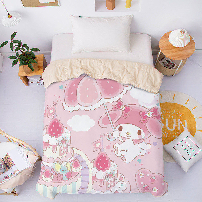9zrt可爱女孩美乐蒂夏凉被库洛可学生宿舍空调被子儿童米机洗夏