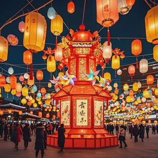 2025大型元宵节灯笼景区不夜城灯光造型春节灯会庙会彩灯自贡花灯