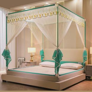 门全底防摔全封闭三开拉链蚊帐坐床加密1.5米加粗支架21.8