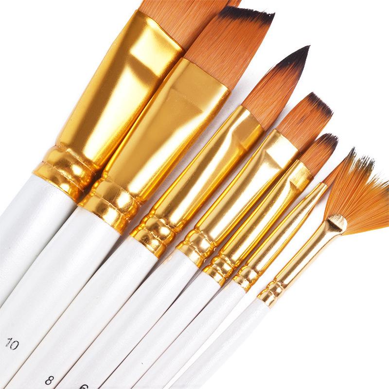 水彩尼龙毛丙烯颜料画15支油画笔套装美术绘画跨境水粉笔画包