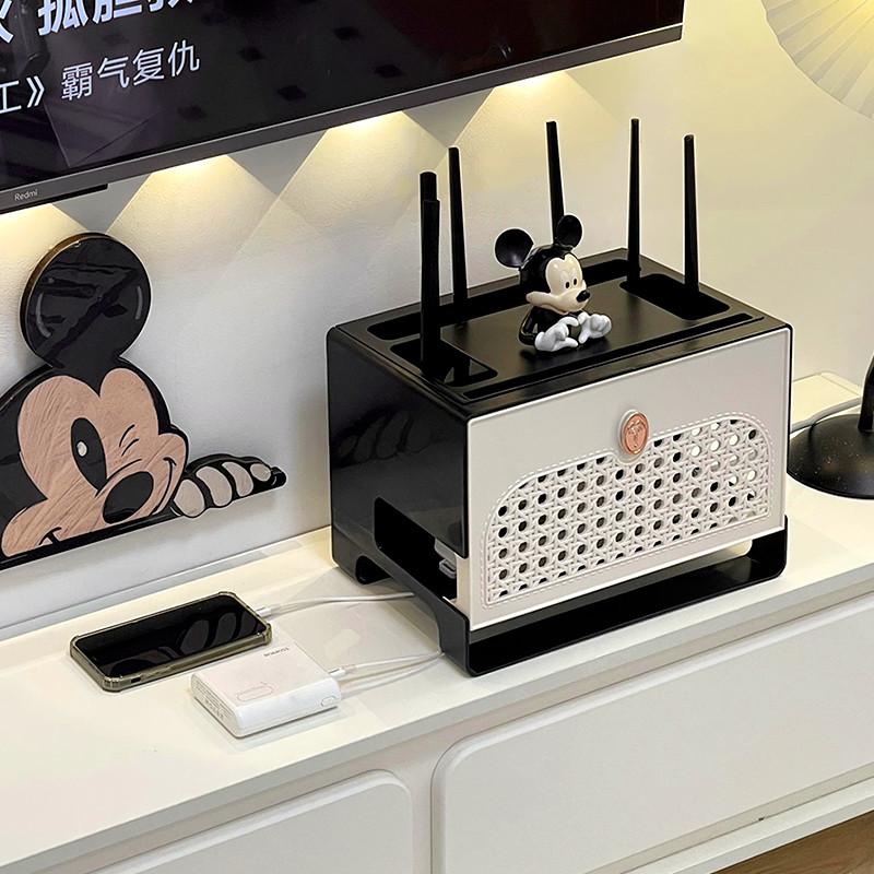 路由器遮丑装饰盒 WiFi路由器收纳盒客厅家用遮丑装饰盒子电厂家