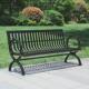 公园椅户外长椅铁艺铁艺休闲座椅长条凳塑木小区带靠背椅子直供