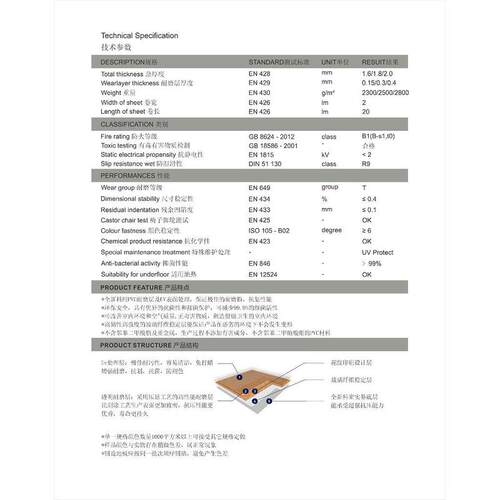 医院学校工厂商用塑料地胶板防水耐虹耐磨污染耐pvc塑胶地板1.6t