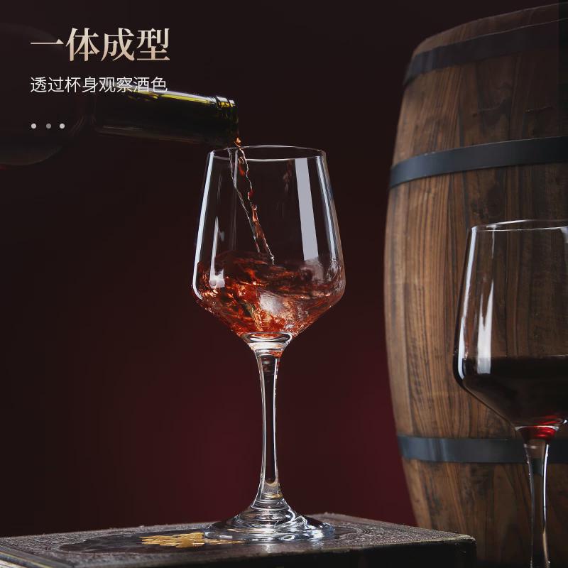 加厚玻璃红酒杯欧式餐具葡萄酒杯醒酒器杯架高脚杯红酒杯套装家用