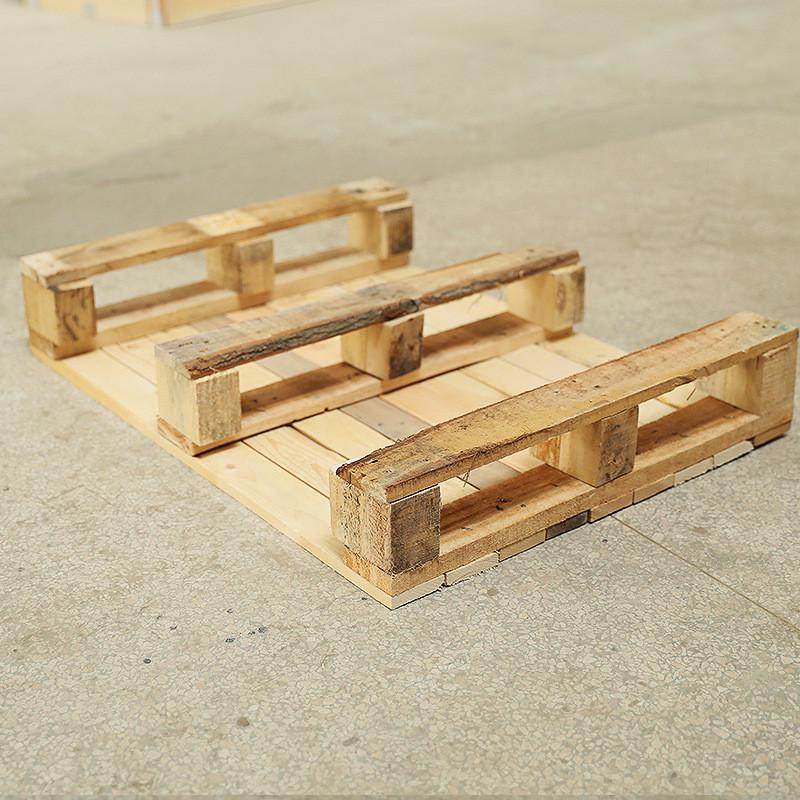 热销实木托盘免板托盘场站打托用四面置物架木卡板仓储运输木栈熏