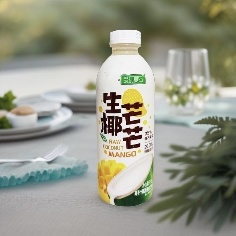 生椰芒芒生榨鲜椰子汁零添加果汁750g瓶装椰汁