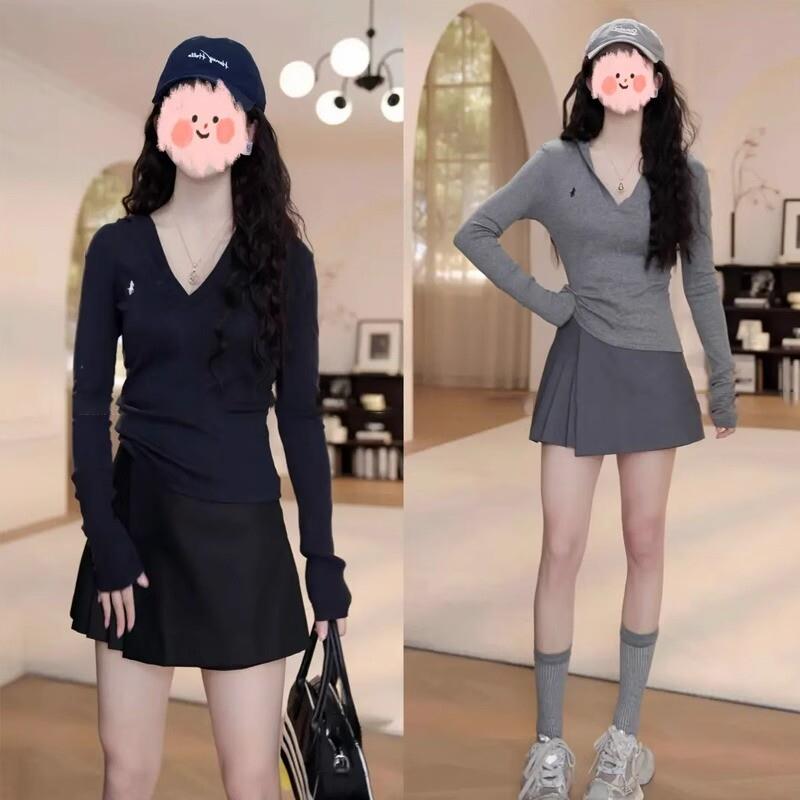 灰色西装百褶裙裤女2025春夏新款大码胖mm高腰显瘦a字防走光短裙