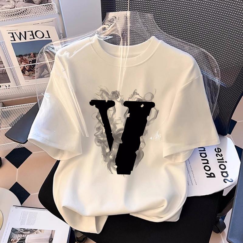 纯棉t恤女白色短袖2025新款爆款夏季时尚百搭小众独特别致上衣服