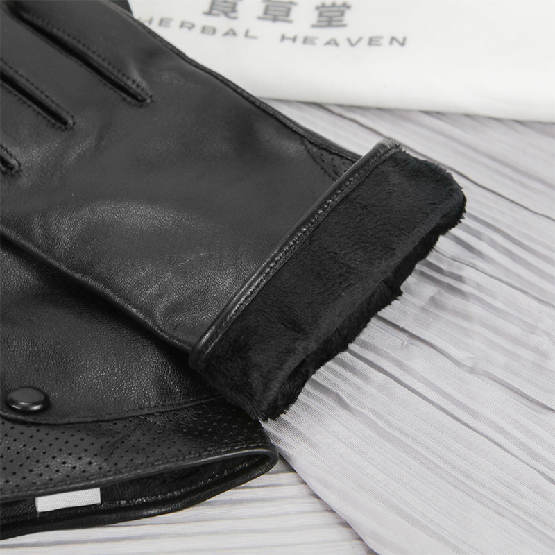 食草堂羊皮女士手套可触屏STF-HR212029