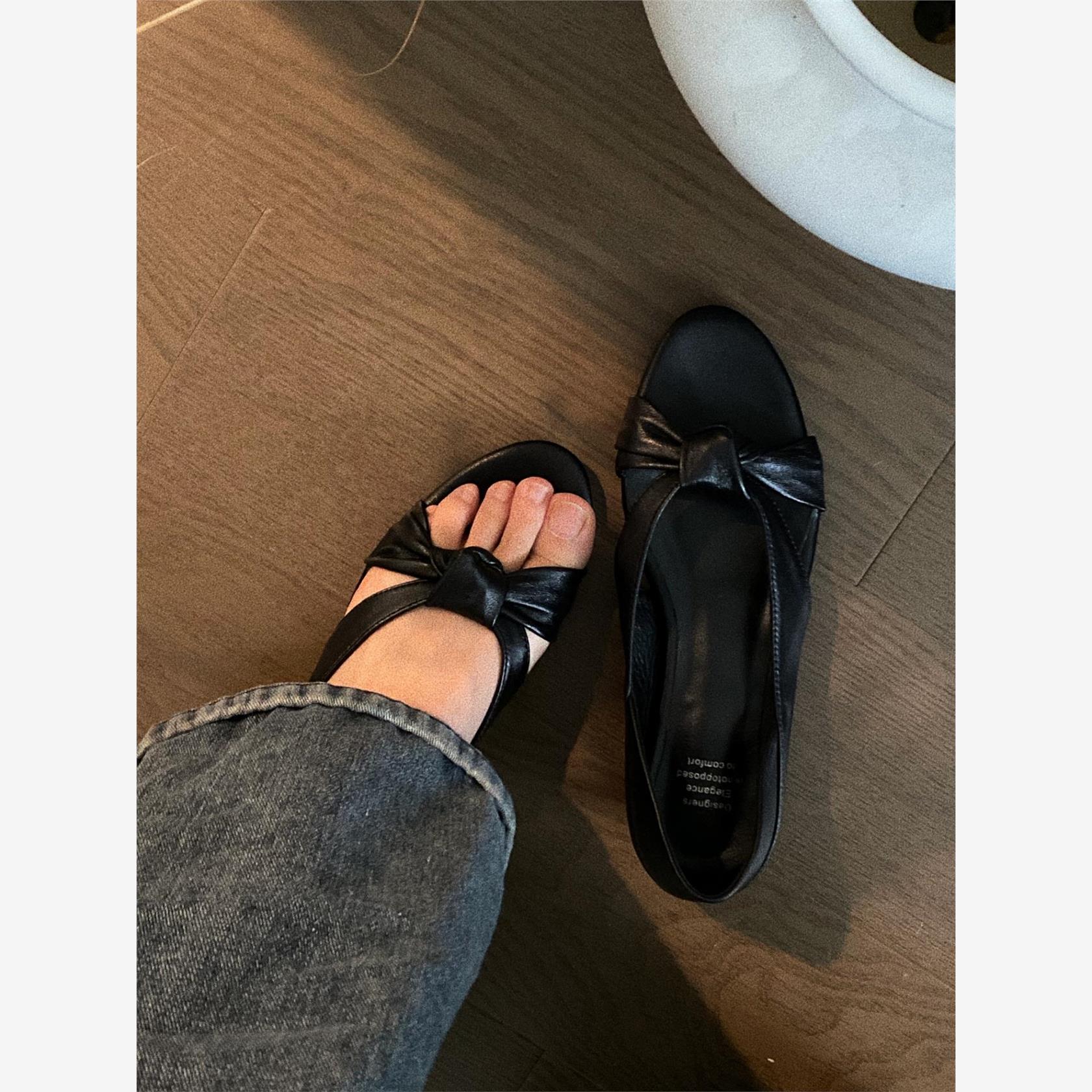 鞋女低跟百搭简约平底软底舒适