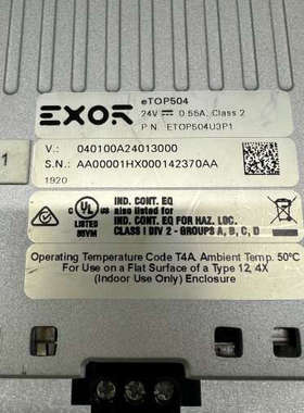 EXOR触摸屏eTOP504、ETOP504U3P1原装现货