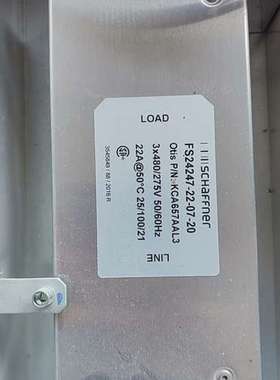 奥的斯变频器滤波器，FS24247-22-07-20 一手拆