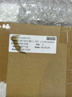 WIKA威卡双金属温度计TG54.100全新未使用实物拍摄