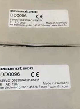 易福门IFM控制器DD0096全新原装现货