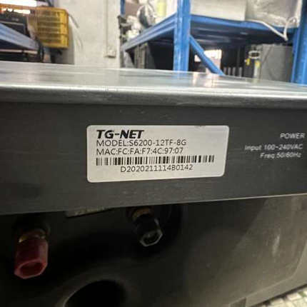 tg-net+s6200-12tf-8g万兆主干交换机，12