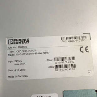 CPC DVG 5015 CPC501 菲尼克斯