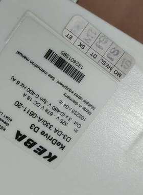 KEBA科霸D3-DA 310/A-0611-20，二手刚拆