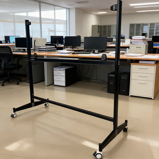 美斯特H型支架式玻璃白板专用支架拍摄直接播放授课投影万向可移动商务办公教学培训家用儿童开发创意展示架