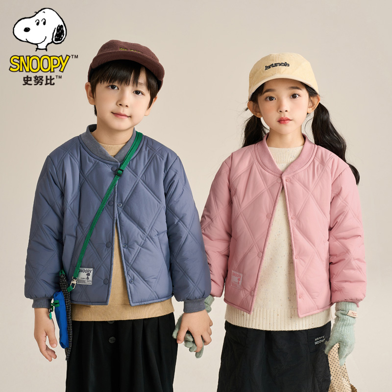 【小梨专属】【顾奈】史努比儿童加绒棉服厚款保暖外套F1F6087