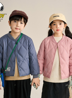 甜甜圈-虹虹Tia 史努比新款儿童加绒棉服保暖外套F1F6087