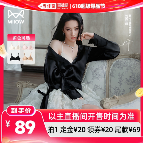 猫人聚拢小胸显大防下垂文胸胸罩
