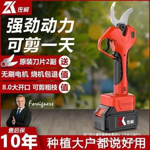 进口电动剪刀果树修枝剪充电式 新款 无线锂电园艺园林液晶粗枝剪刀