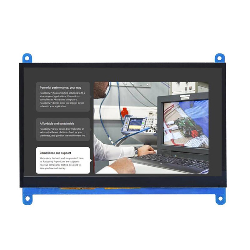 7寸LCD HDMI显示屏 显示器 2/3/4代 B型 兼容树莓派 1024*600高清