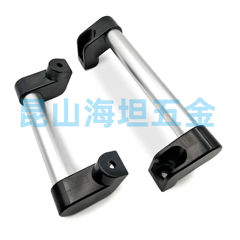 银色黑色铝合金管状拉手工具车把手商用厨具柜子把手衣柜柜门拉手